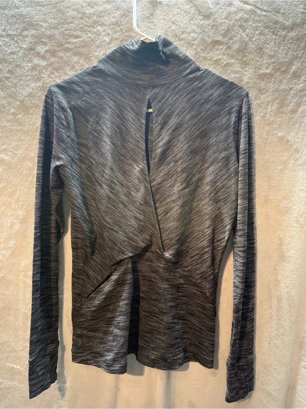 lululemon athletica Women's Gray Marled Turtleneck Sweater
